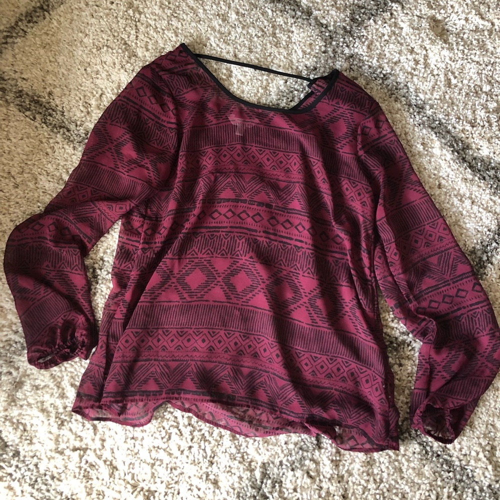 Tribal Print Top